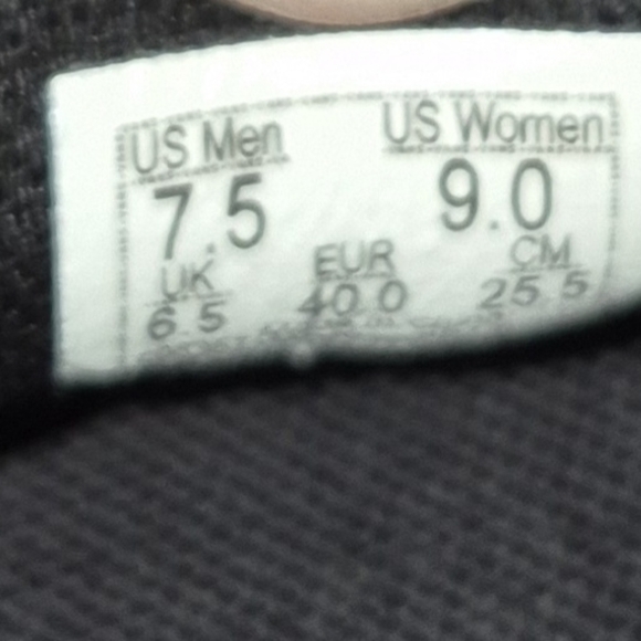 Vans Men's 7.5 Women's 9,Old Skool Leather Black/Pewter Large Check Checkerboard - Picture 4 of 4